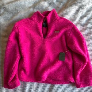 Bright Pink Fleece Pullover